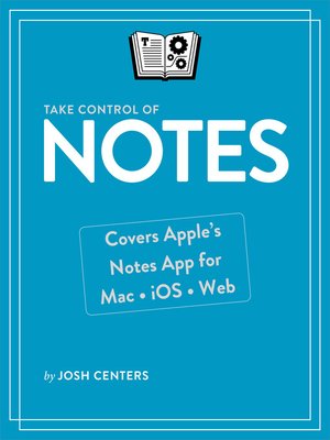 cover image of Take Control of Notes